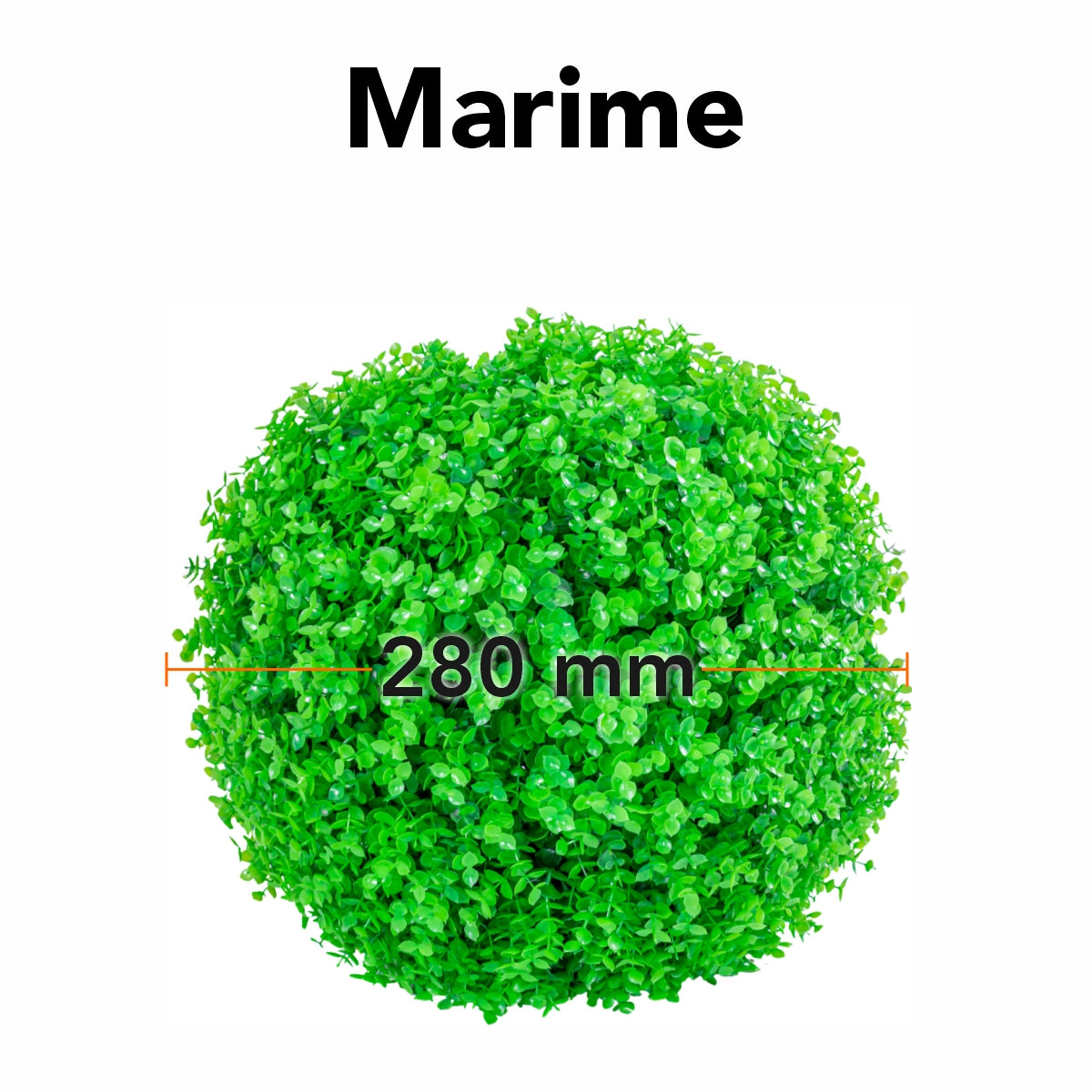 Sfera din plante artificiale, Naimeed D5955, Verde, 280mm