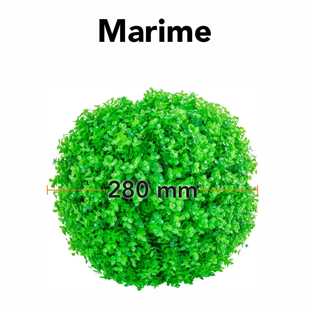 Sfera din plante artificiale, Naimeed D5955, Verde, 280mm - 221.ro