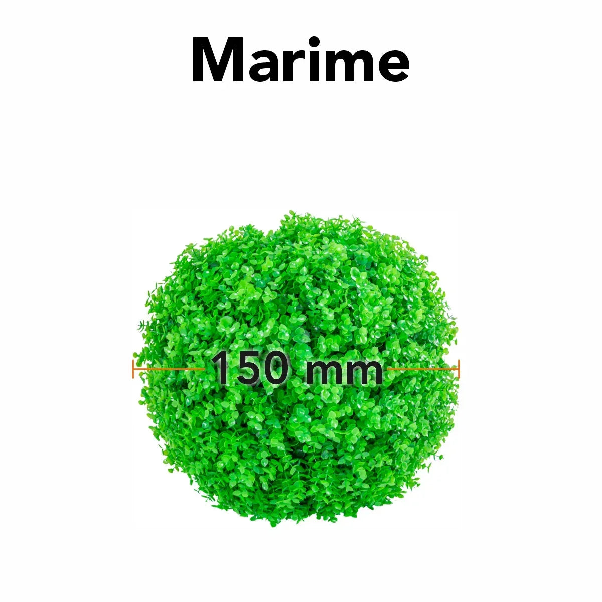 Sfera din plante artificiale, Naimeed D5957, Verde, 150mm - 221.ro