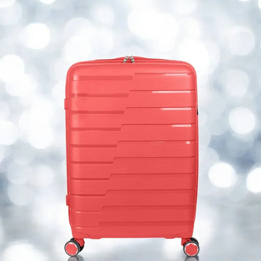 Troler voiaj Mic S, StowAway, Naimeed D5964, 4 roti duble 360 grade detasabile , PP, inchidere cifru, Rosu, 37x20x48cm - 221.ro