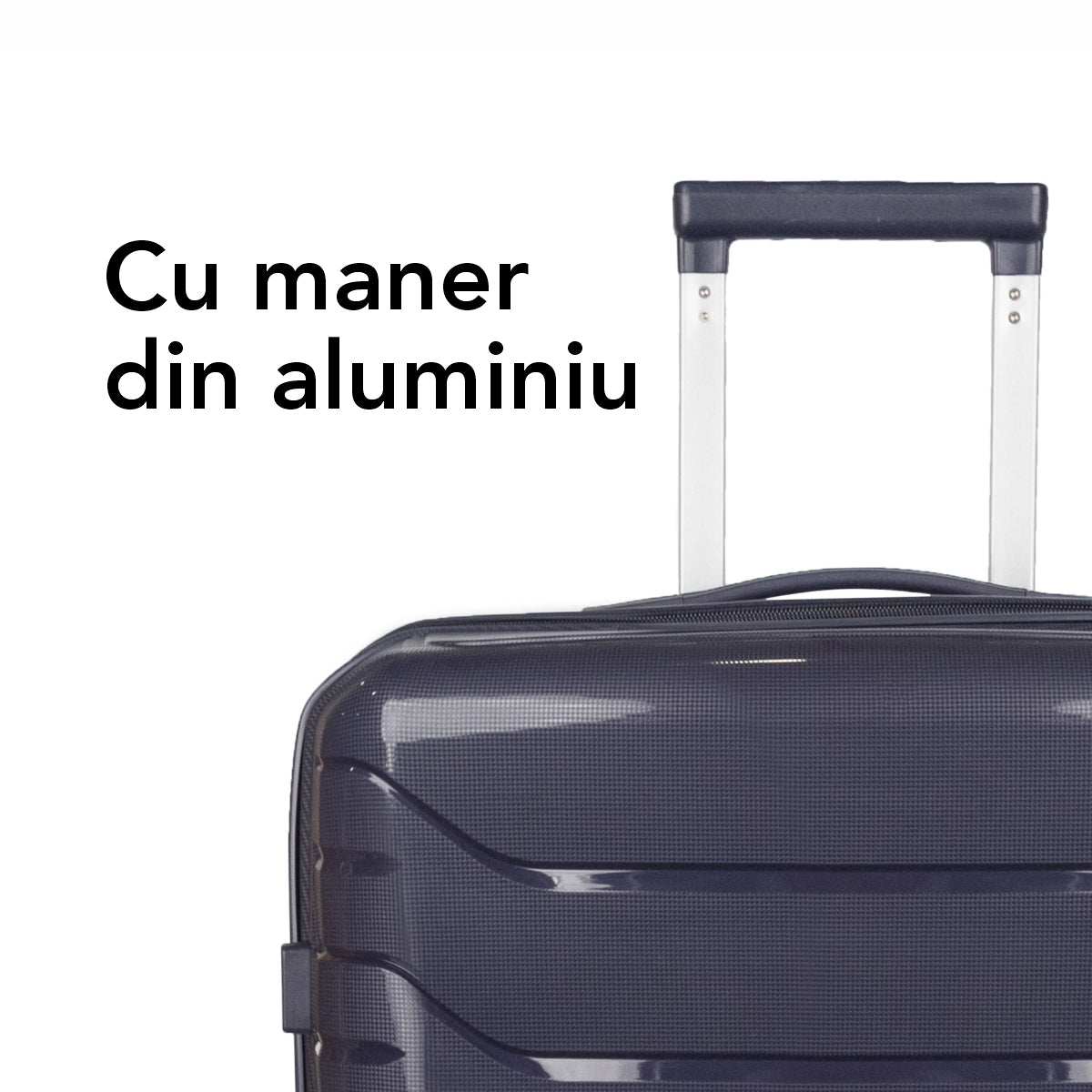 Troler voiaj Mare XL, StowAway, Naimeed D5968, 4 roti duble 360 grade detasabile , PP, inchidere cifru, Mov Inchis, 51x29.5x70cm