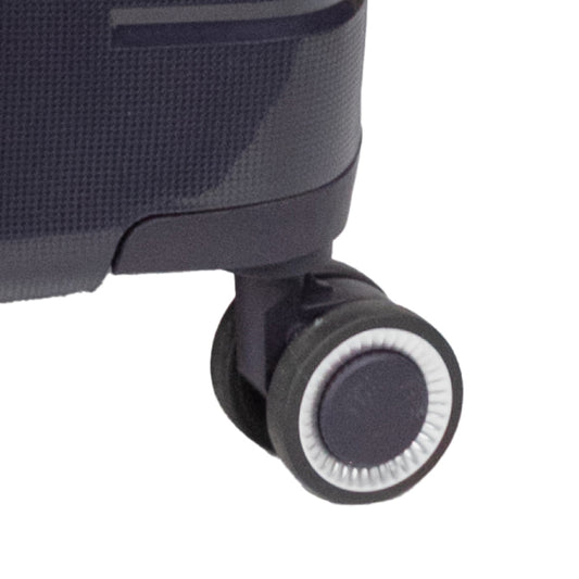 Troler voiaj Mic S, StowAway, Naimeed D5968, 4 roti duble 360 grade detasabile , PP, inchidere cifru, Mov Inchis, 37x20x48cm