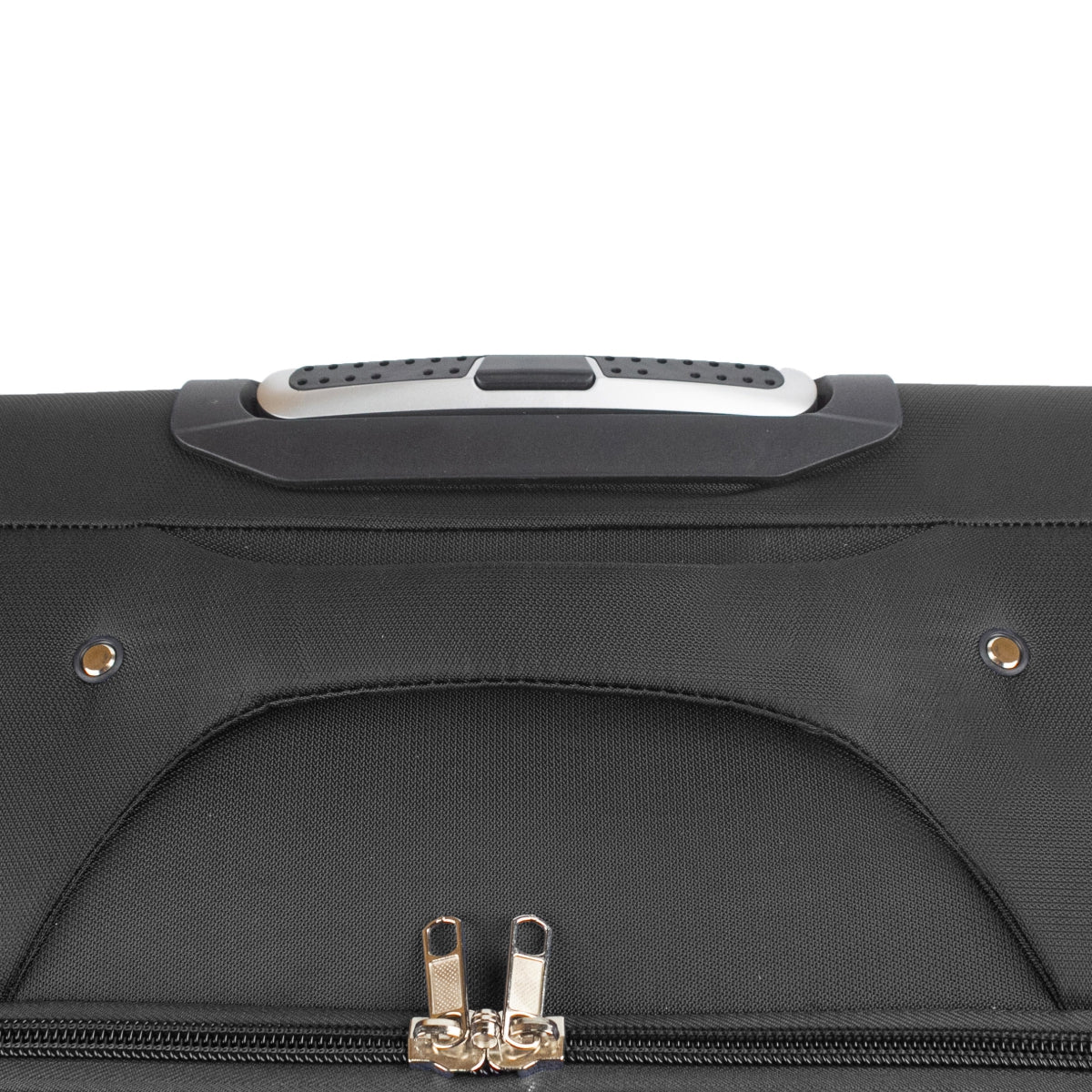 Troler voiaj Mediu, Naimeed D5971, 4 roti duble 360 grade, material textil, inchidere cifru, Negru, 41x27x62cm