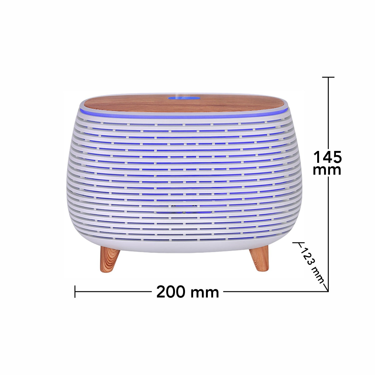Umidificator cu aromaterapie, Naimeed D6030, Alb, 200x145x123mm