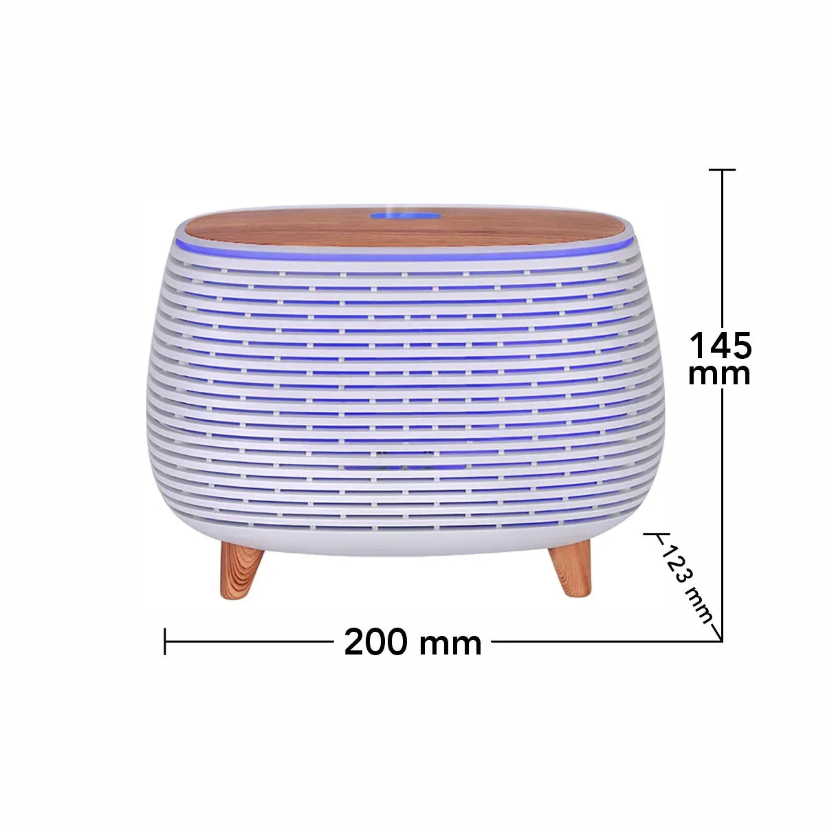 Umidificator cu aromaterapie, Naimeed D6030, Alb, 200x145x123mm - 221.ro