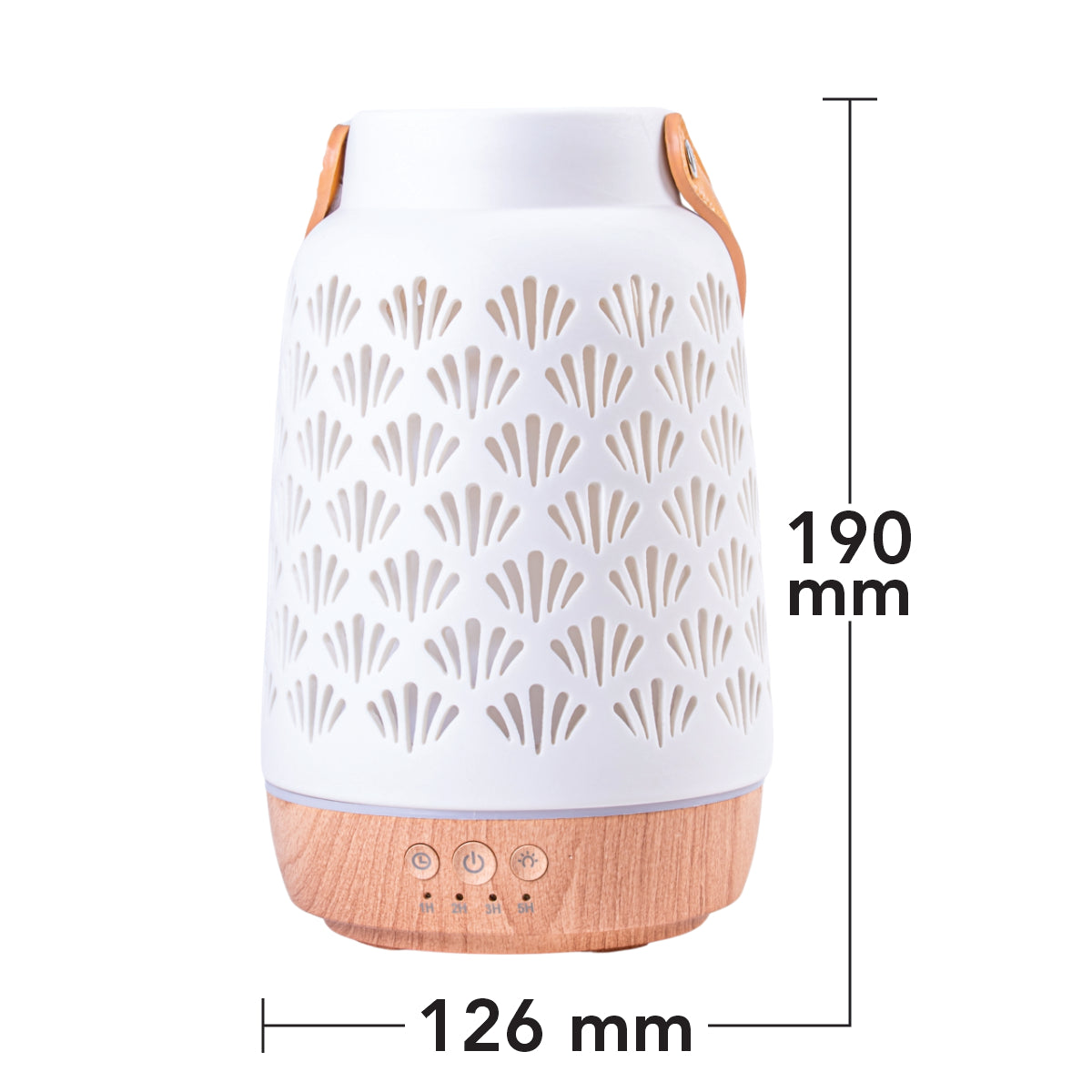 Umidificator cu aromaterapie, Naimeed D6034, Alb, 190x126x126mm