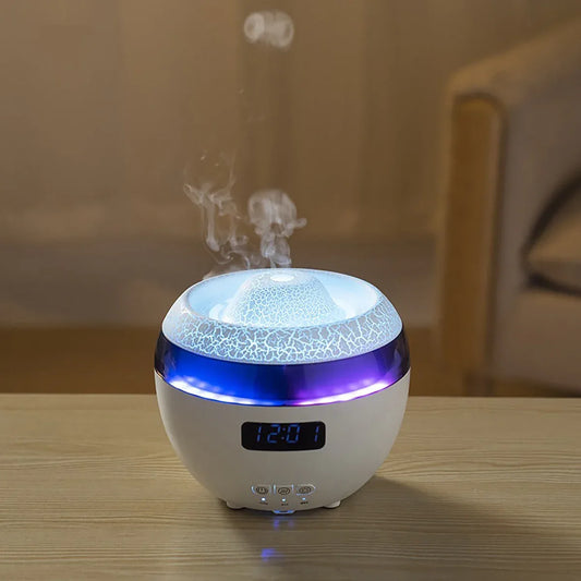 Umidificator cu aromaterapie, Naimeed D6035, Vulcan, Alb, 147x130x147mm - 221.ro