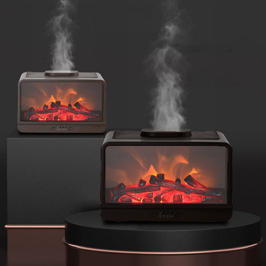 Umidificator cu aromaterapie, Naimeed D6036, Semineu, Negru, 183x125x120mm