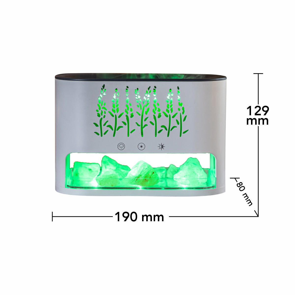 Umidificator cu aromaterapie, Naimeed D6037, Alb, 190x129x80mm