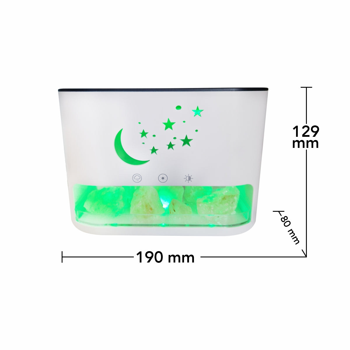 Umidificator cu aromaterapie, Naimeed D6039, Alb, 190x129x80mm