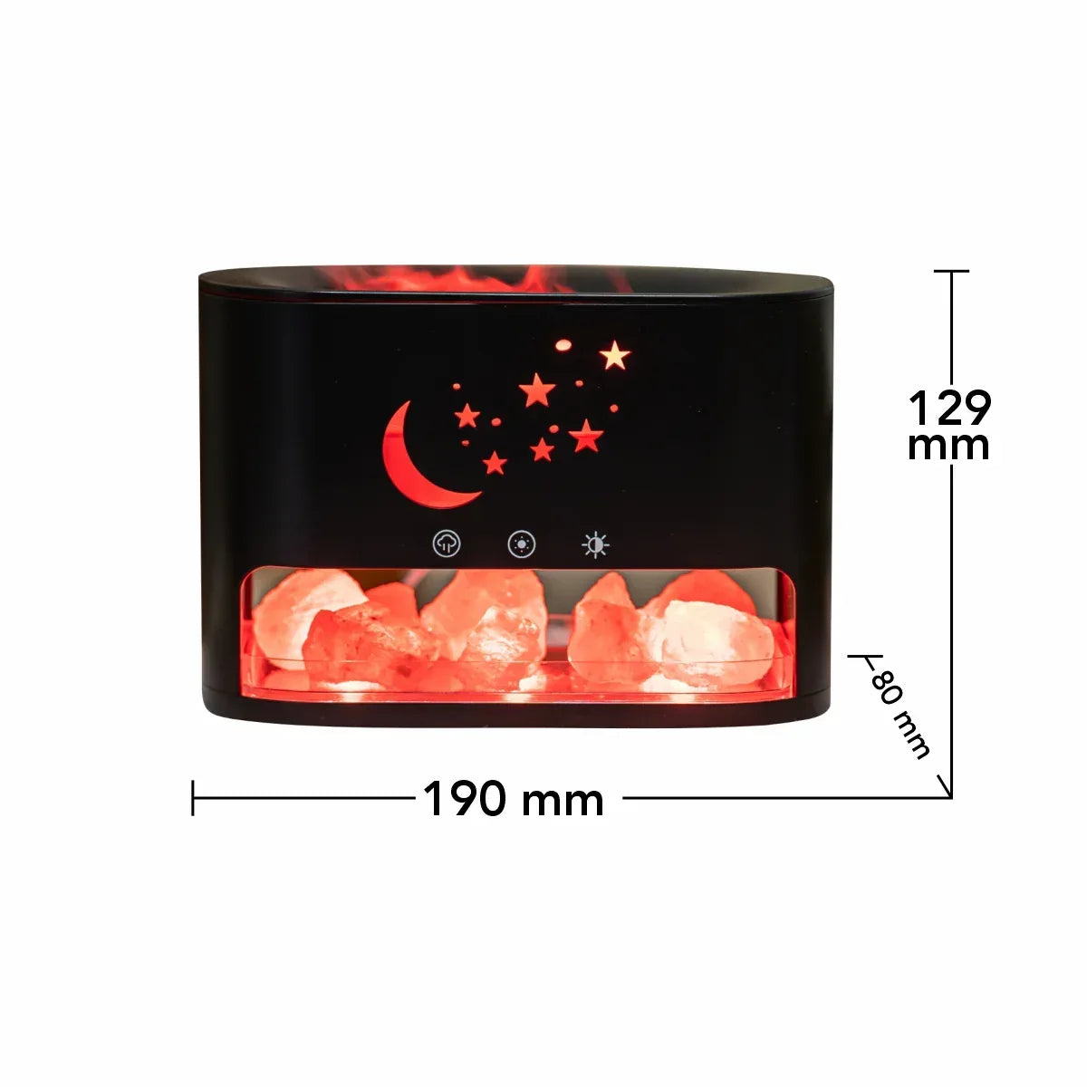 Umidificator cu aromaterapie, Naimeed D6040, Negru, 190x129x80mm - 221.ro