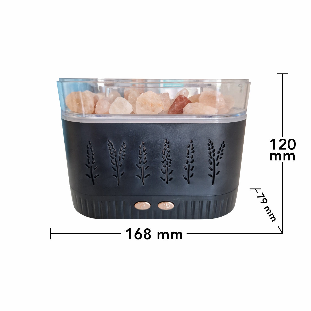 Umidificator cu aromaterapie, Naimeed D6043, Negru, 168x120x79mm