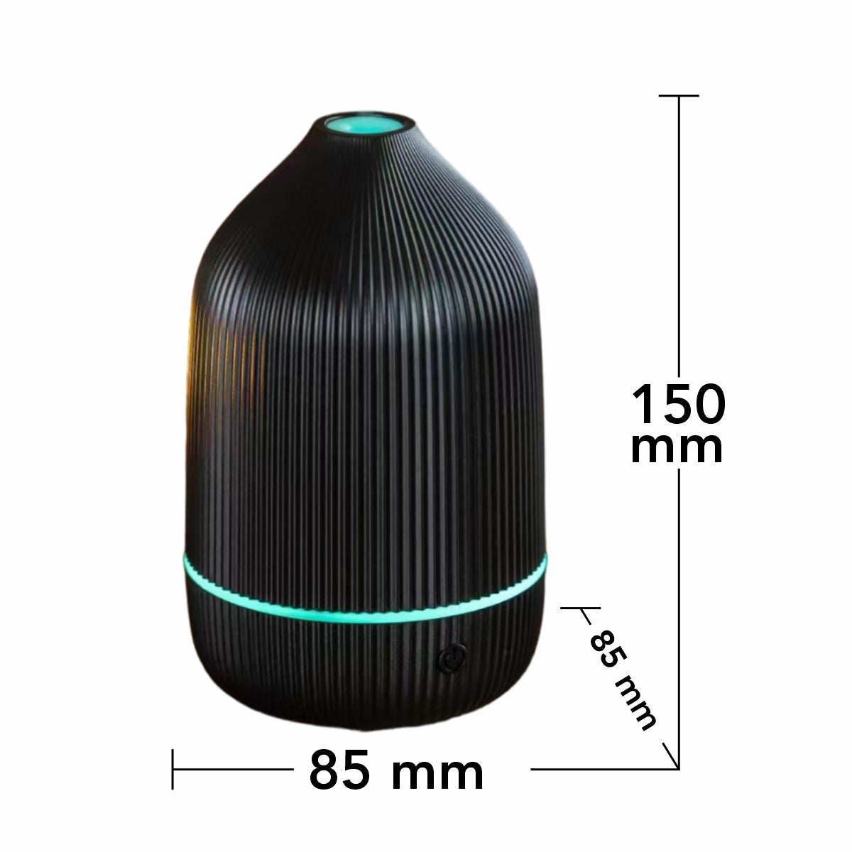 Umidificator cu aromaterapie, Naimeed D6045, Negru, 85x150x85mm