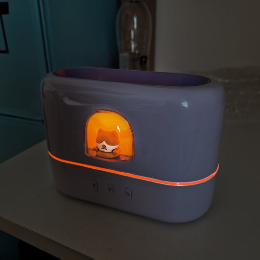 Umidificator cu aromaterapie pentru camera copiilor, Naimeed D6047, Lila, 170x120x92mm