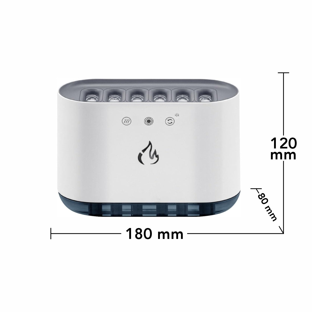 Umidificator cu aromaterapie, Naimeed D6049, Alb, 180x120x80mm