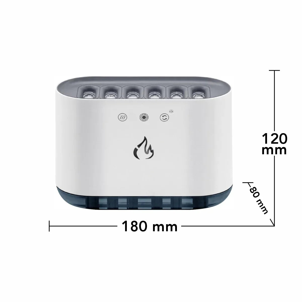 Umidificator cu aromaterapie, Naimeed D6049, Alb, 180x120x80mm - 221.ro