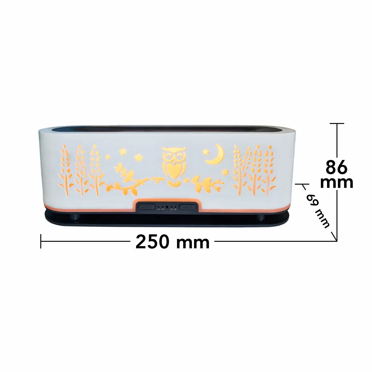 Umidificator cu aromaterapie, Naimeed D6052, Alb, 250x86x69mm - 221.ro