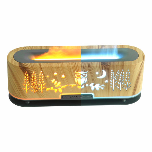 Umidificator cu aromaterapie, Naimeed D6053, Maro, 145x125x145mm