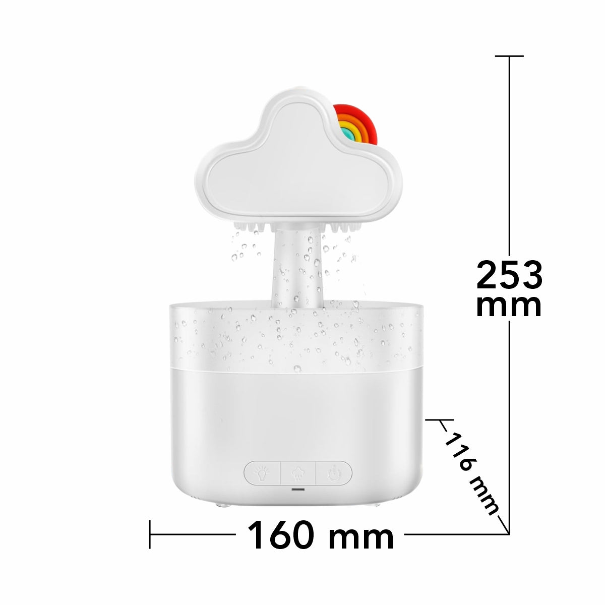 Umidificator cu aromaterapie pentru camera copiilor, Naimeed D6061, Alb, 160x253x116mm