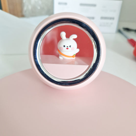 Incarcator wireless pentru copii cu lumina de veghe, Naimeed D6067, Roz, 180x80x180mm