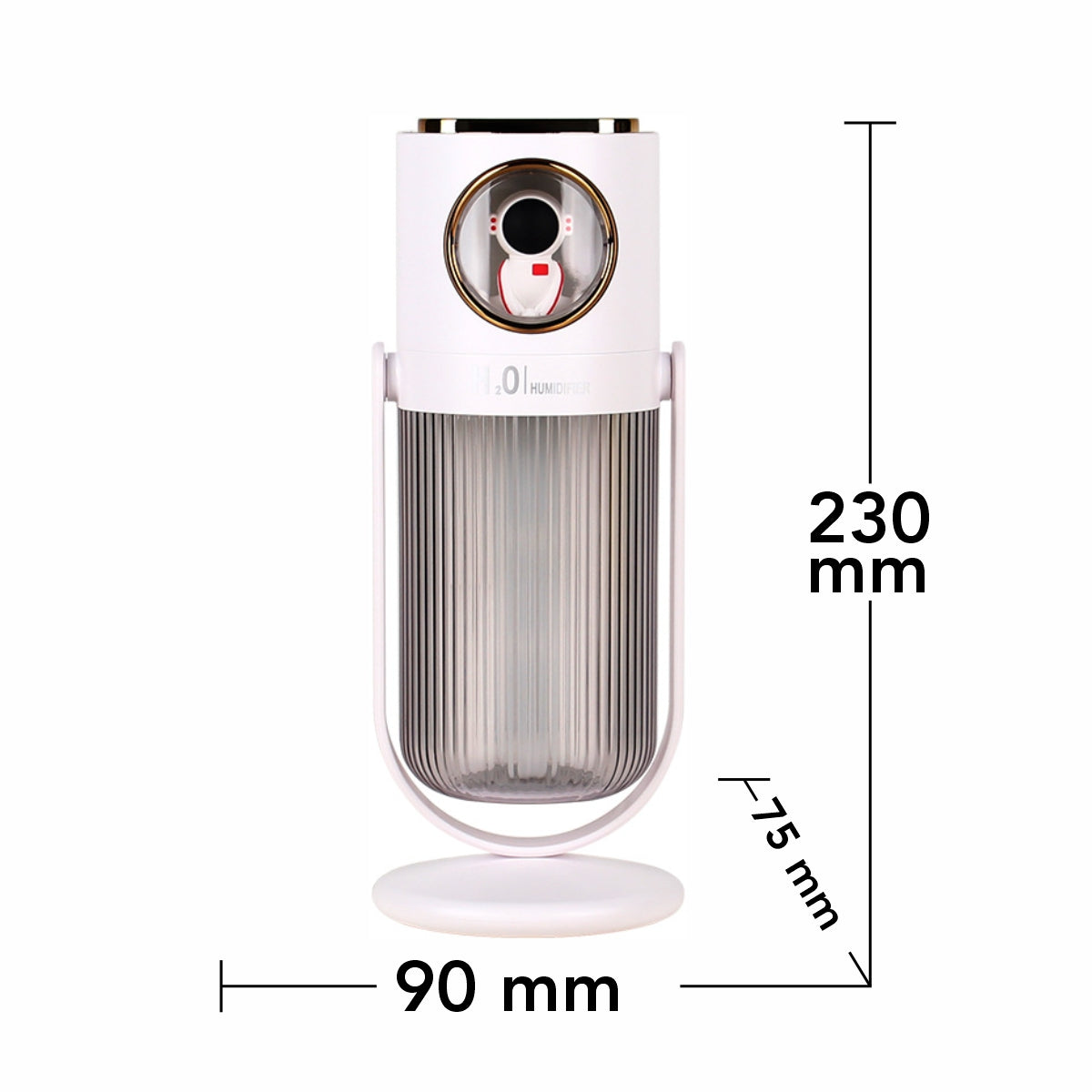 Umidificator cu aromaterapie pentru camera copiilor, Naimeed D6068, Alb, 90x230x75mm