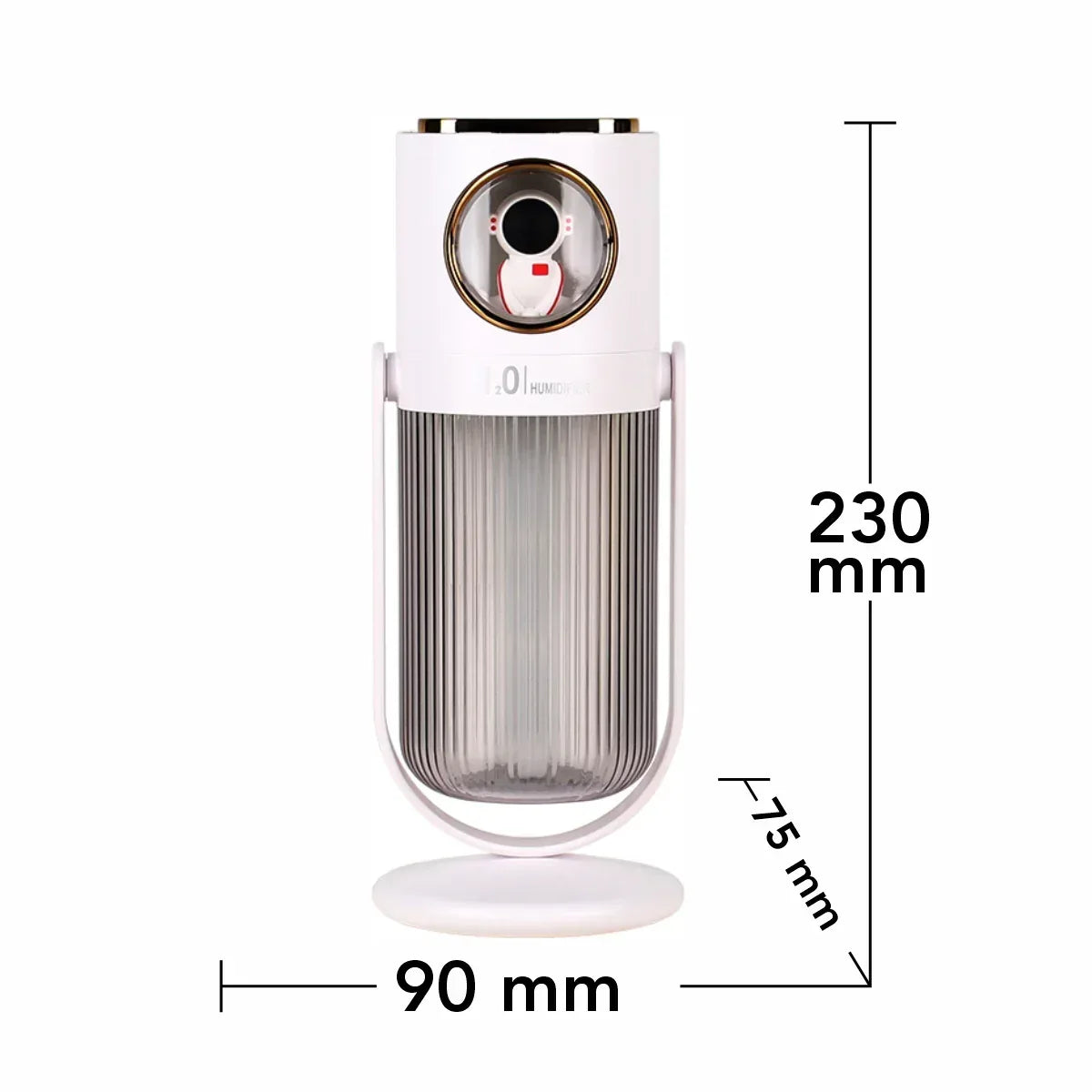 Umidificator cu aromaterapie pentru camera copiilor, Naimeed D6068, Alb, 90x230x75mm - 221.ro