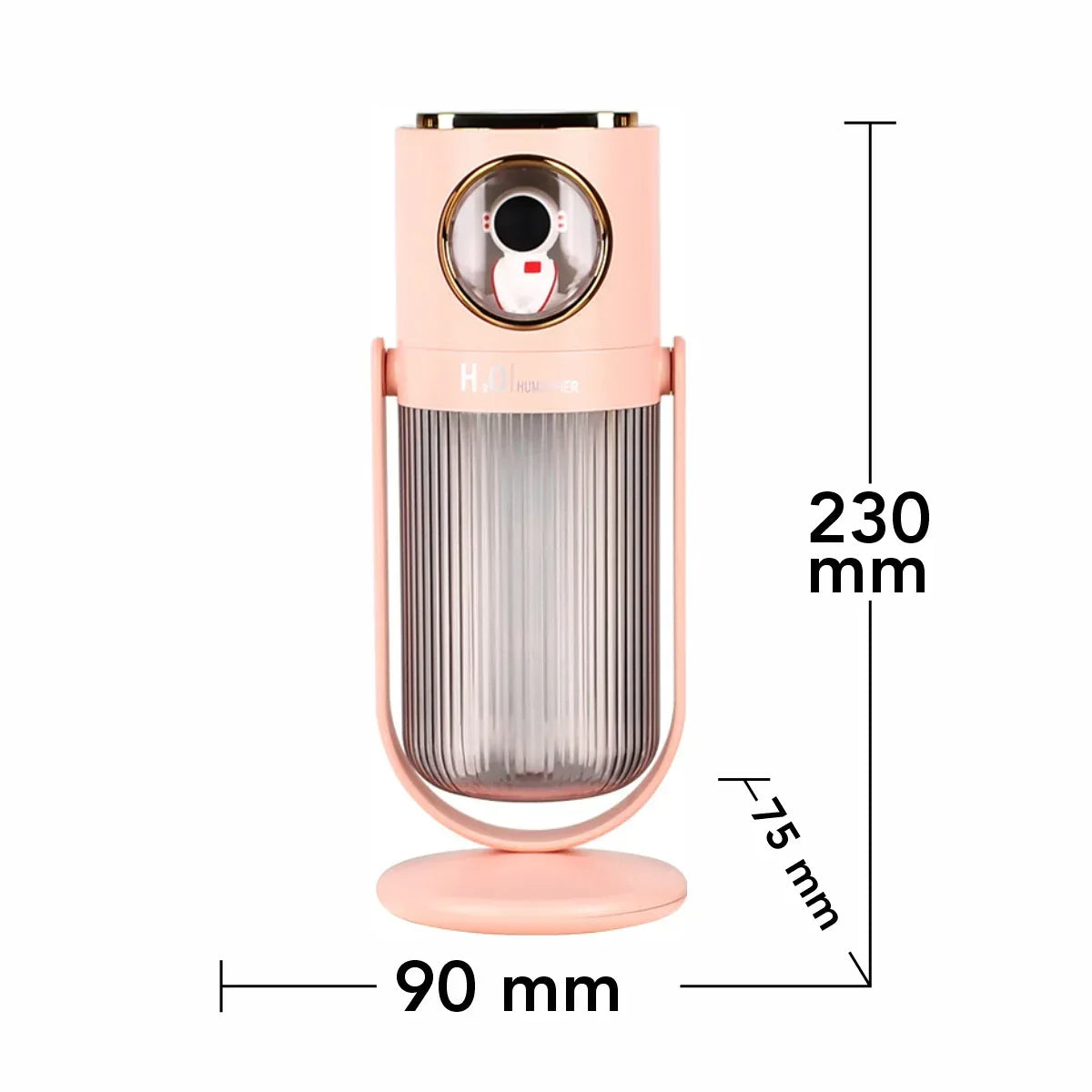 Umidificator cu aromaterapie pentru camera copiilor, Naimeed D6068, Roz, 90x230x75mm - 221.ro