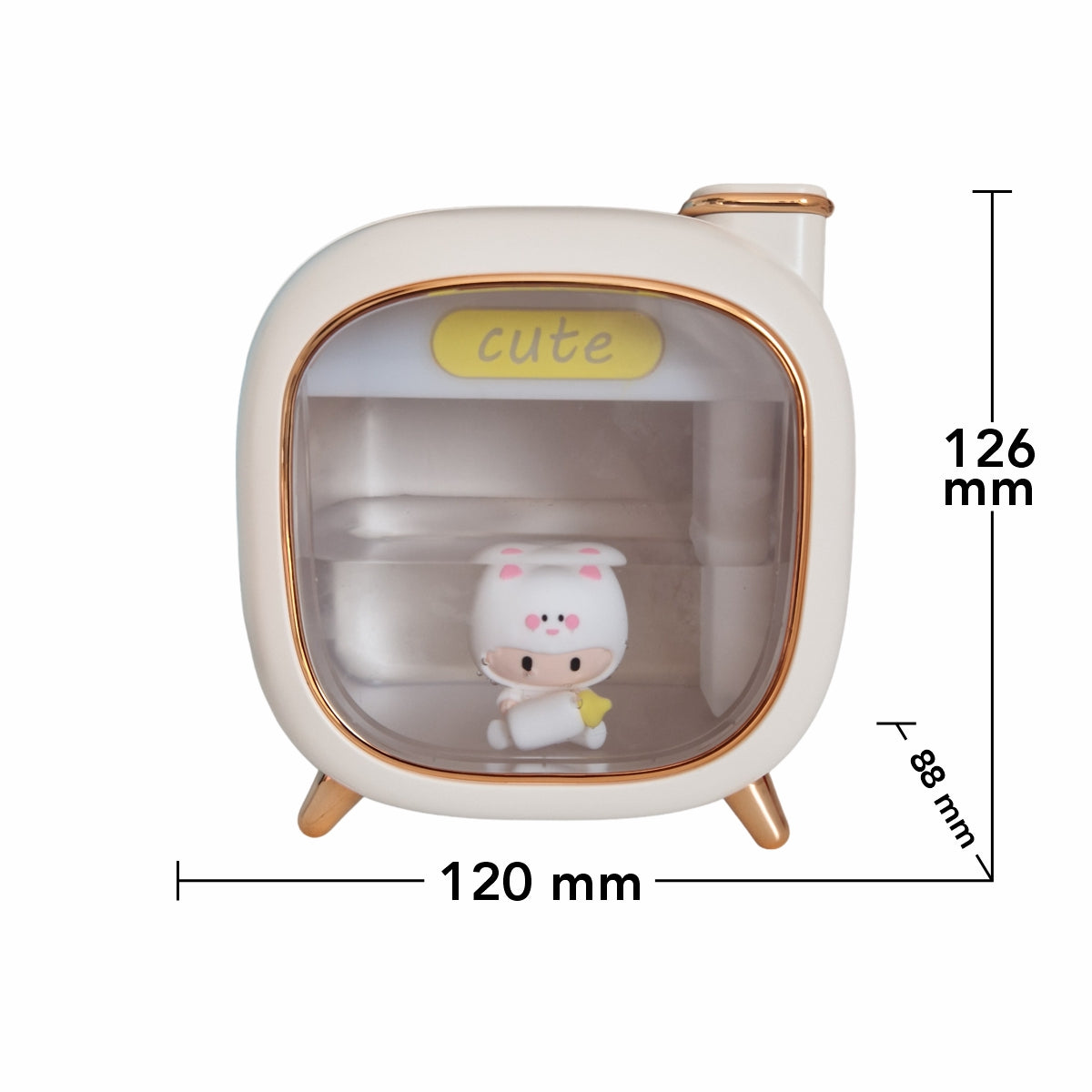 Umidificator cu aromaterapie pentru copii, Naimeed D6069, Crem, 120x126x88mm