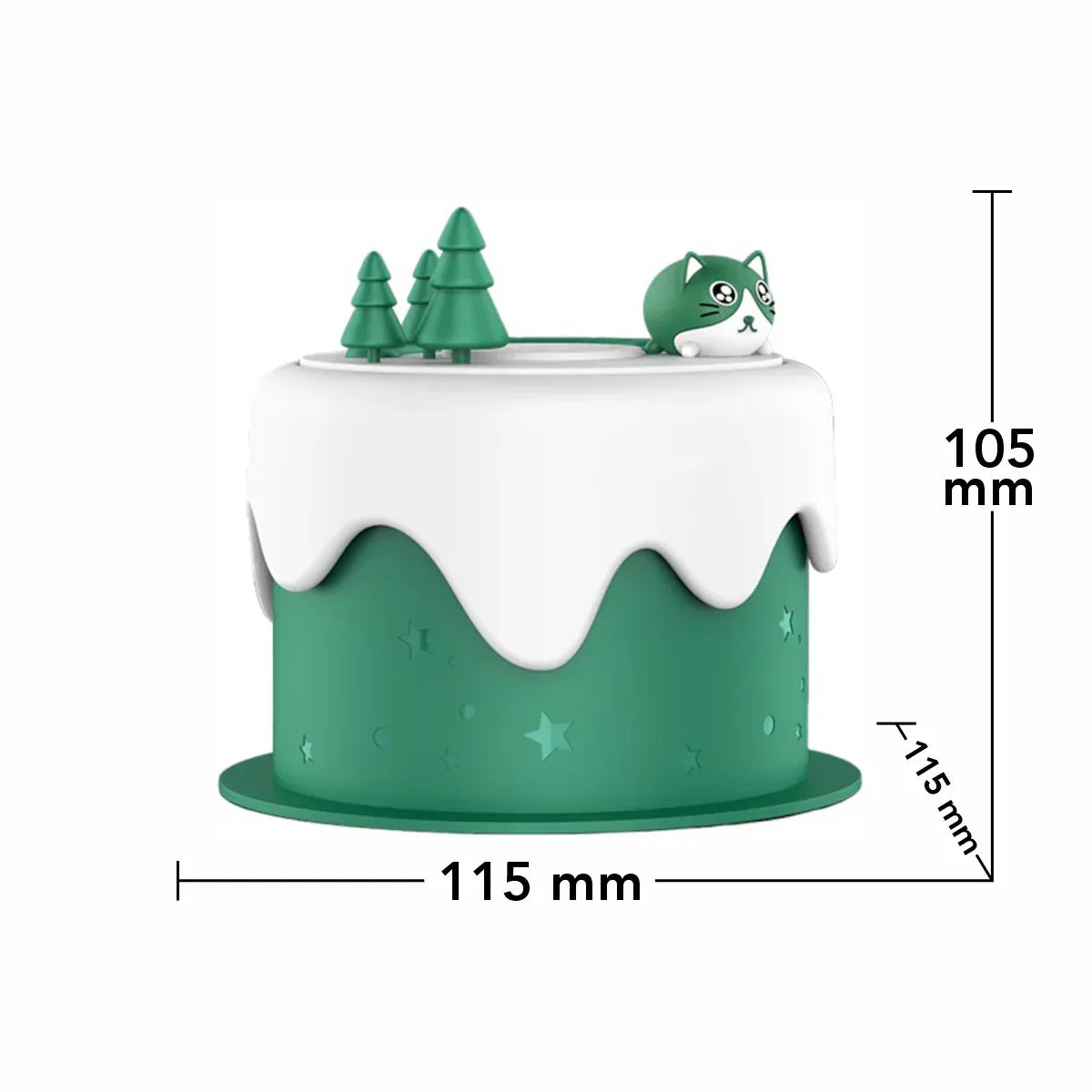 Umidificator cu aromaterapie pentru copii, Naimeed D6070, Verde,115x105x115mm - 221.ro