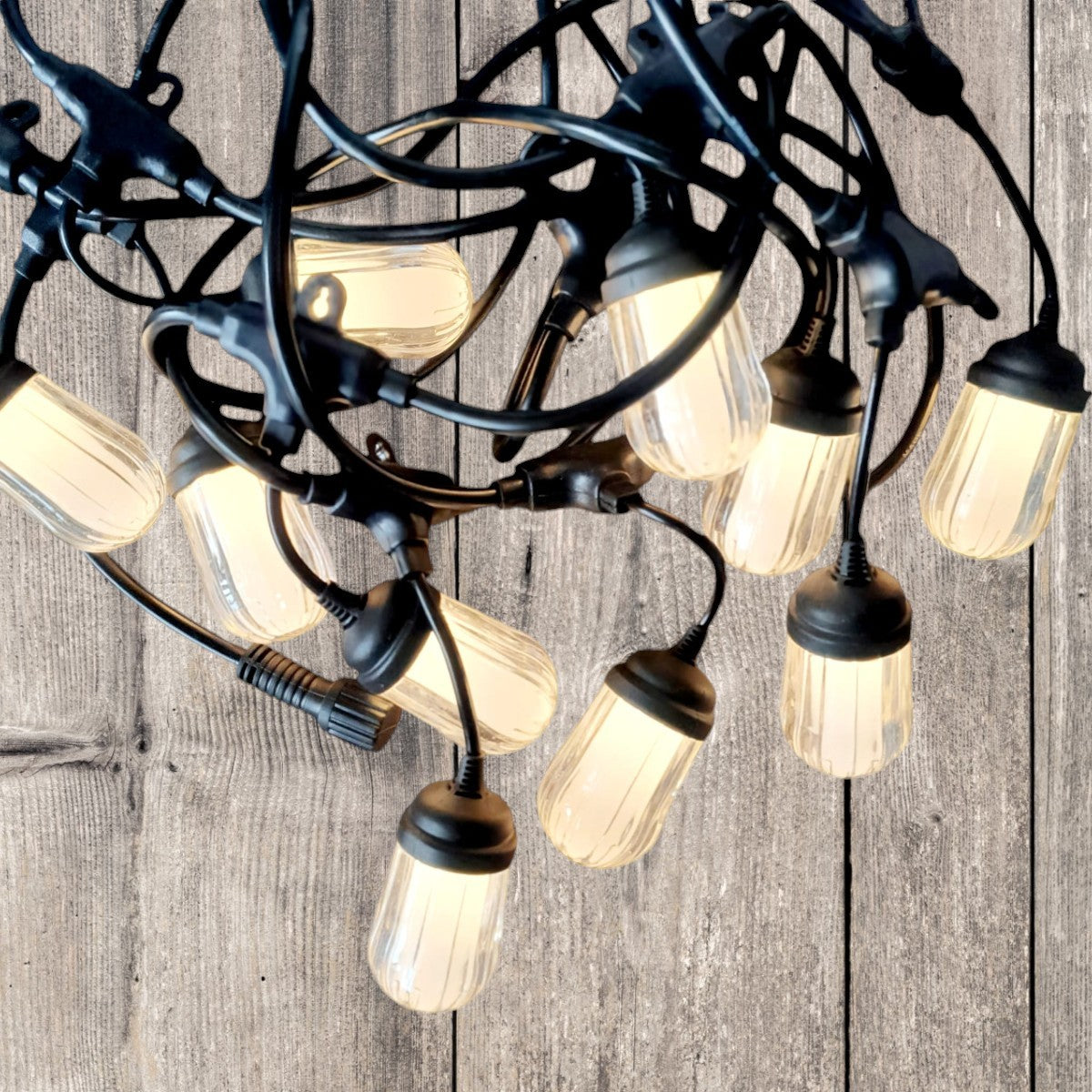 Ghirlanda luminoasa, solara, decorativa, interconectabila, Naimeed D6083, 5m, 10 Becuri LED, Lumina Alb Cald