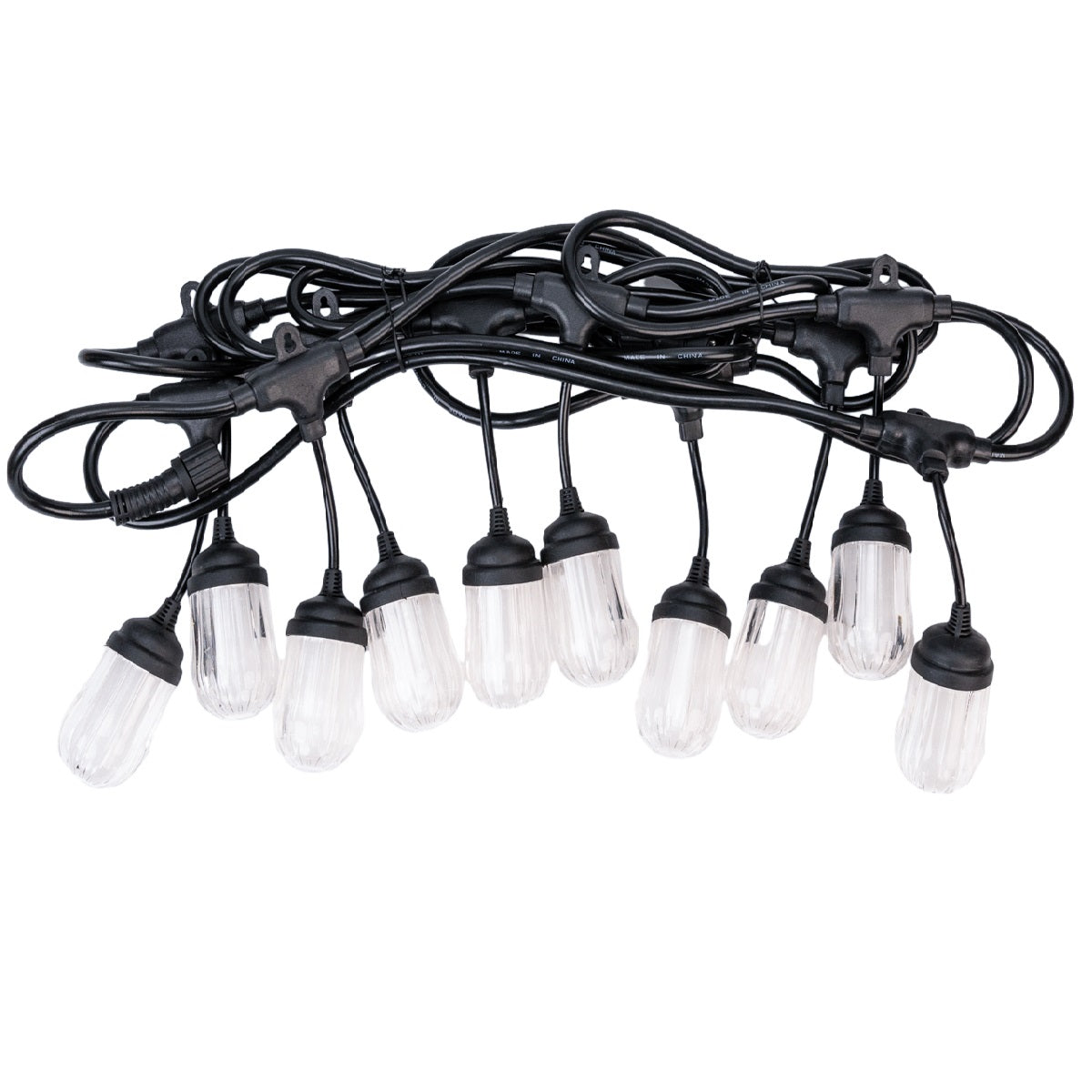 Ghirlanda luminoasa, solara, decorativa, interconectabila, Naimeed D6083, 5m, 10 Becuri LED, Lumina Alb Cald