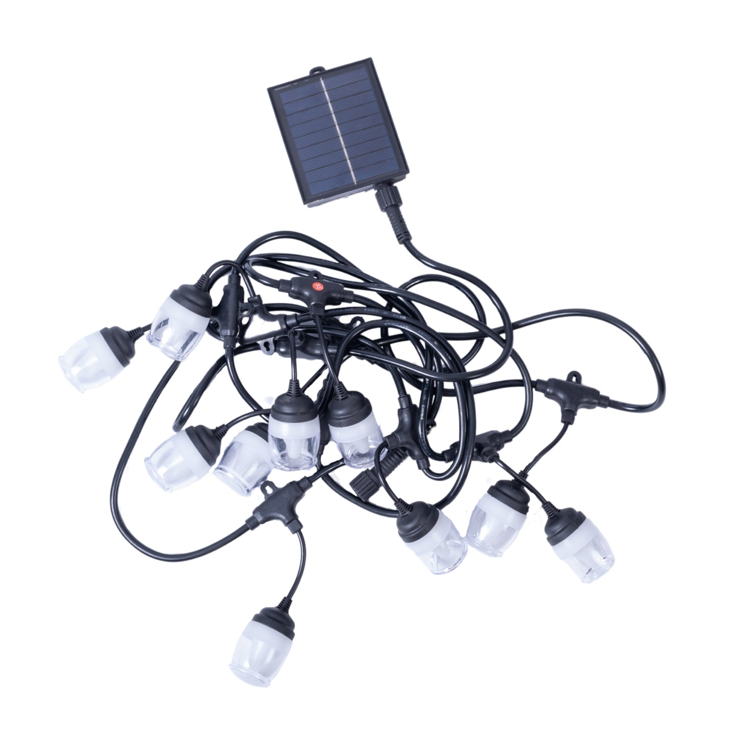 Ghirlanda luminoasa, solara, decorativa, interconectabila, Naimeed D6092, 5m, 10 Becuri LED, Lumina Multicolor