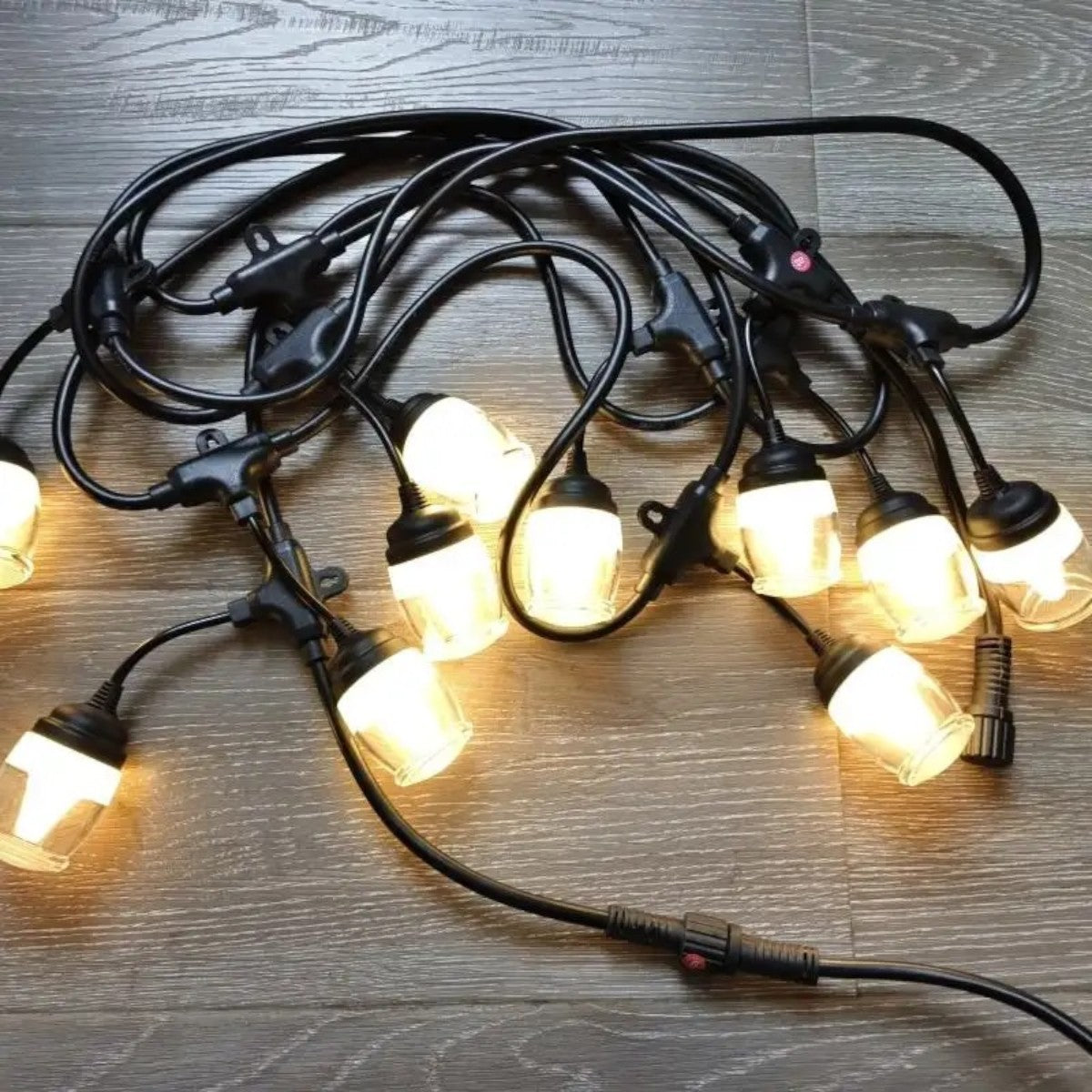Ghirlanda luminoasa, decorativa, interconectabila, Naimeed D6093, 5m, 10 Becuri LED, Lumina Alb Cald