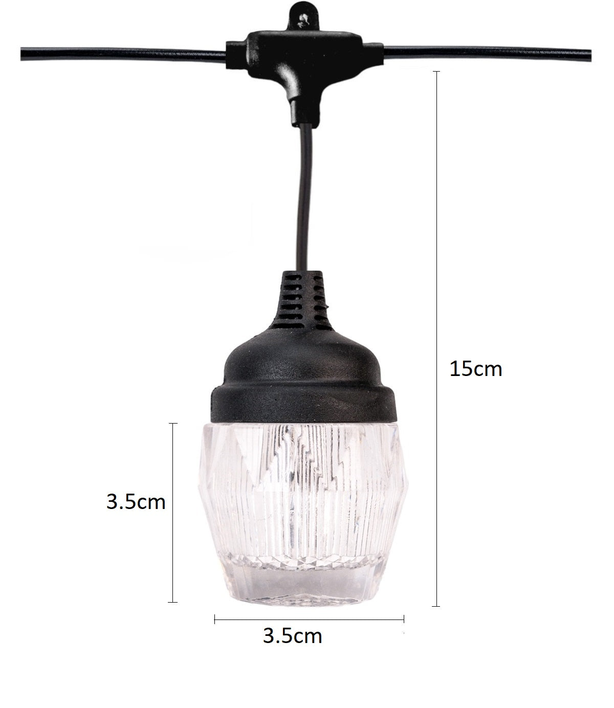 Ghirlanda luminoasa, decorativa, interconectabila, Naimeed D6098, 5m, 10 Becuri LED, Lumina Multicolor