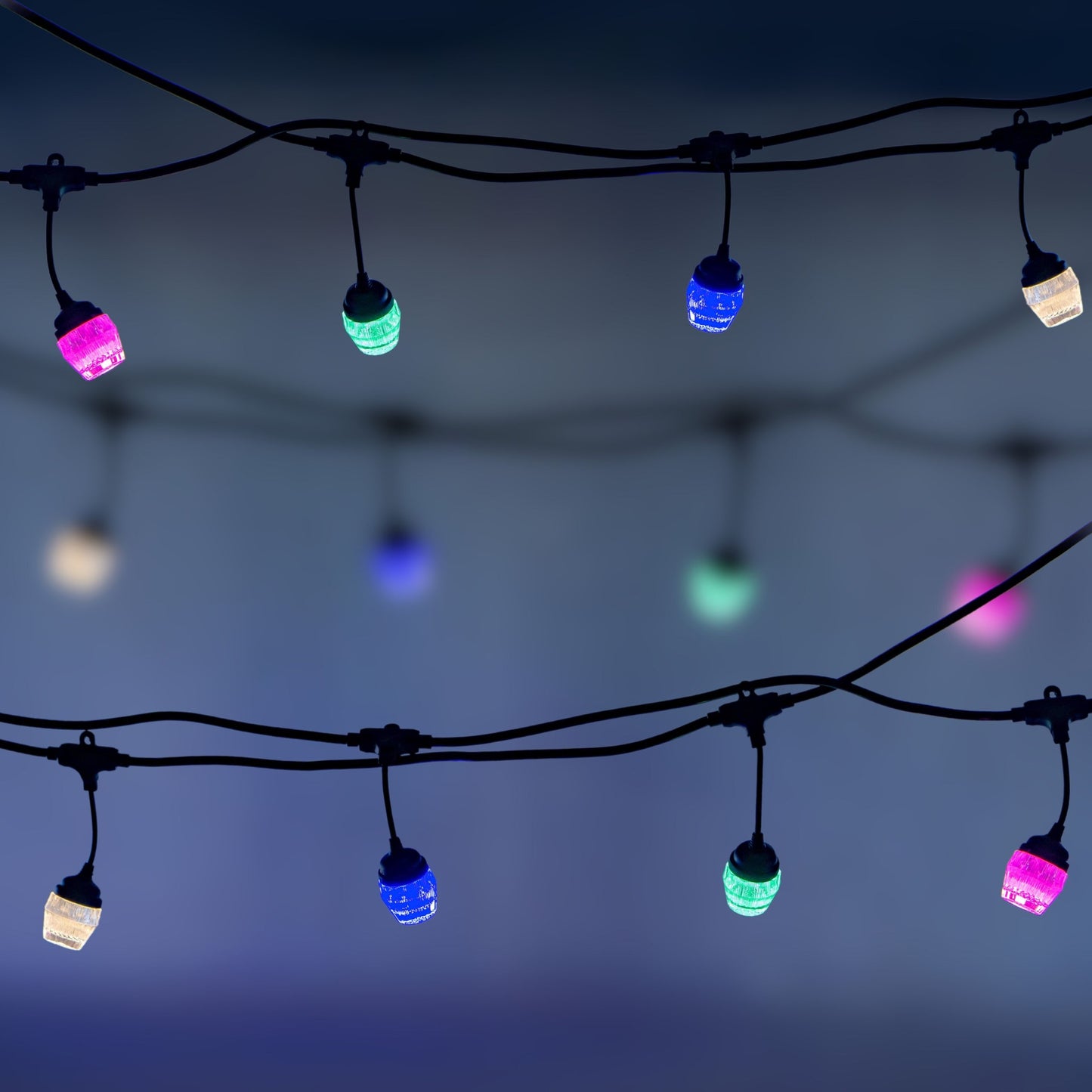 Ghirlanda luminoasa, decorativa, interconectabila, Naimeed D6098, 5m, 10 Becuri LED, Lumina Multicolor
