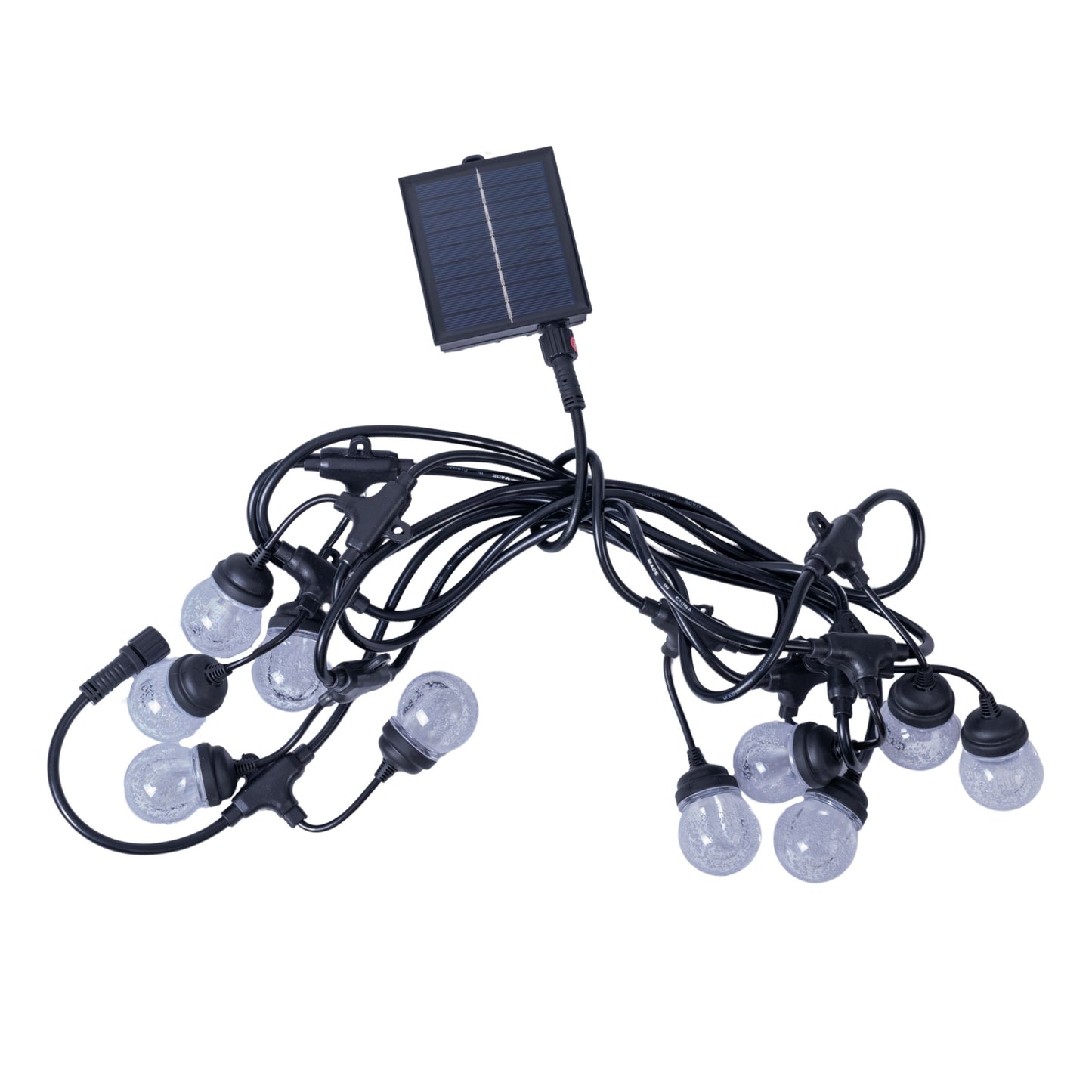 Ghirlanda luminoasa, solara, decorativa, interconectabila, Naimeed D6100, 5m, 10 Becuri LED, Lumina Multicolor