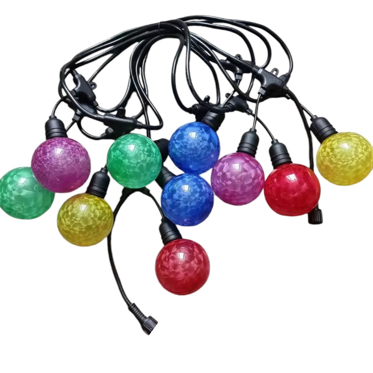 Ghirlanda luminoasa, decorativa, interconectabila, Naimeed D6108, 5m, 10 Becuri LED, Lumina Multicolor