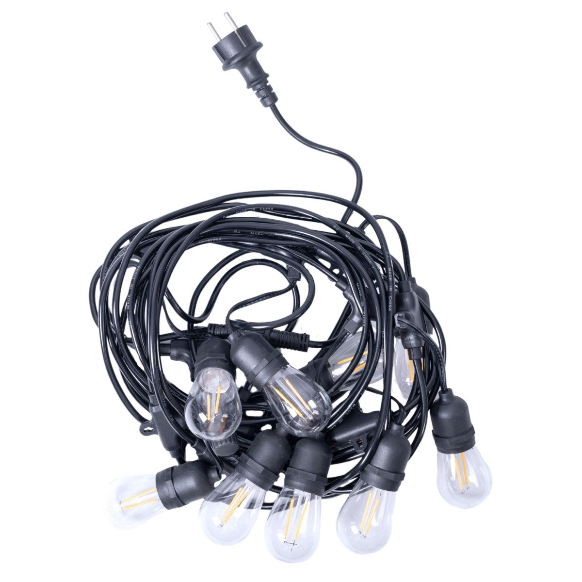 Ghirlanda luminoasa, decorativa, interconectabila, Naimeed D6122, 10m, 10 Becuri LED, Lumina Alb Cald