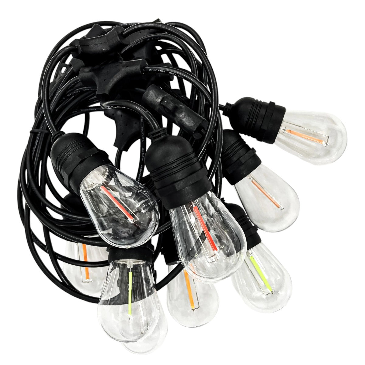Ghirlanda luminoasa, solara, decorativa, interconectabila, Naimeed D6125, 5m, 10 Becuri LED, Lumina Multicolor