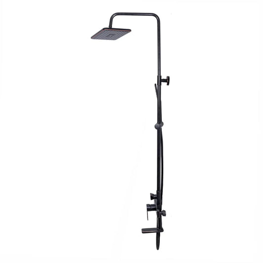 Coloana de dus, cu para fixa si para mobila, Naimeed D6137, 3 functii, otel inoxidabil, Negru - 221.ro