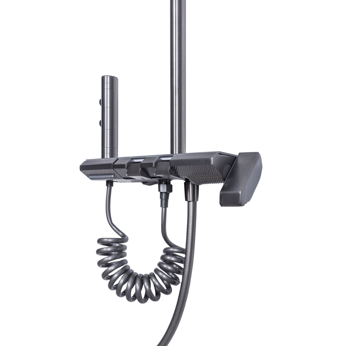 Coloana de dus, cu para fixa si para mobila, Naimeed D6138, 4 functii, otel inoxidabil, Argintiu