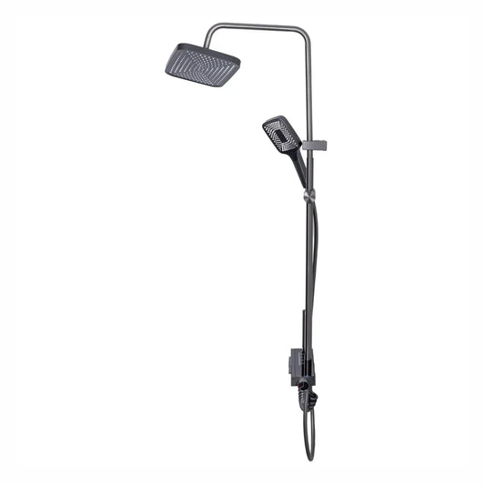 Coloana de dus, cu para fixa si para mobila, Naimeed D6139, 4 functii, otel inoxidabil, Gri - 221.ro