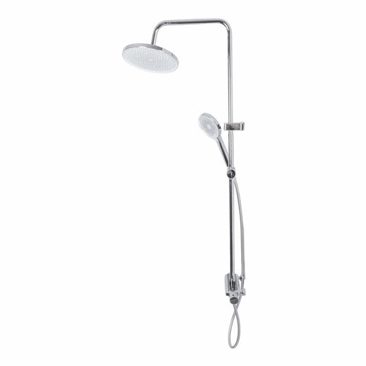 Coloana de dus, cu para fixa si para mobila, Naimeed D6148, 3 functii, otel inoxidabil, Argintiu