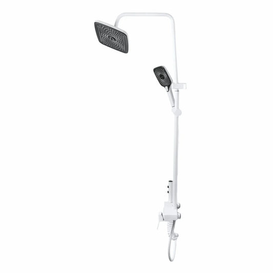Coloana de dus, cu para fixa si para mobila, Naimeed D6149, 4 functii, otel inoxidabil, Alb - 221.ro