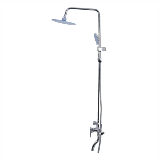 Coloana de dus, cu para fixa si para mobila, Naimeed D6151, 3 functii, otel inoxidabil, Argintiu - 221.ro