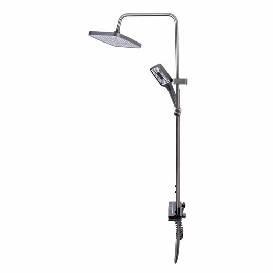 Coloana de dus, cu para fixa si para mobila, Naimeed D6158, 4 functii, otel inoxidabil, Argintiu