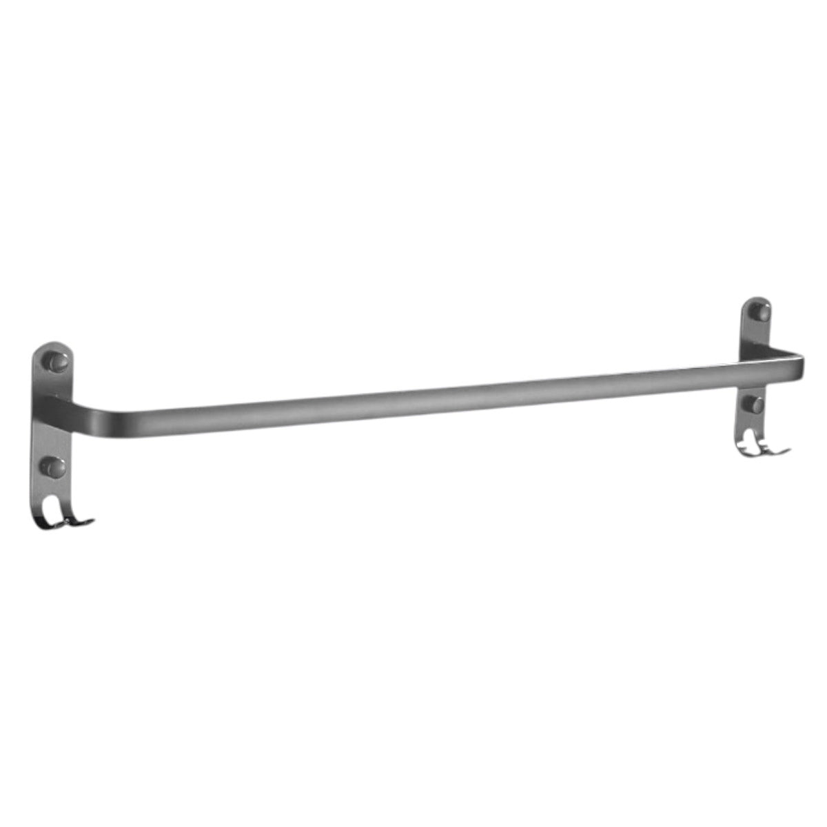 Suport prosoape din aluminiu cu carlige duble, Naimeed D6165, Gri