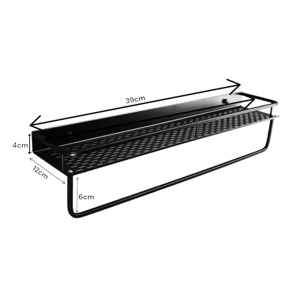Suport multifunctional din aluminiu, Naimeed D6166, Negru - 221.ro