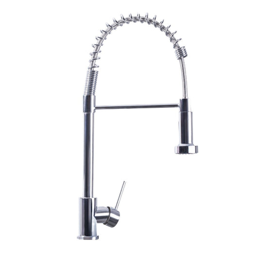 Baterie chiuveta de bucatarie, rotire 360°, 2 moduri de jet ajustabil, Naimeed D6178, Argintiu