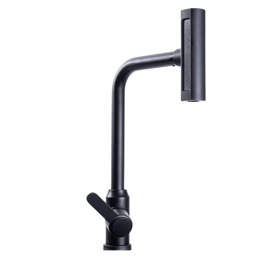 Baterie chiuveta de bucatarie, rotire 360°, multifunctionala, cu design modern, Naimeed D6182, Negru mat